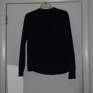 Black athletic shirt